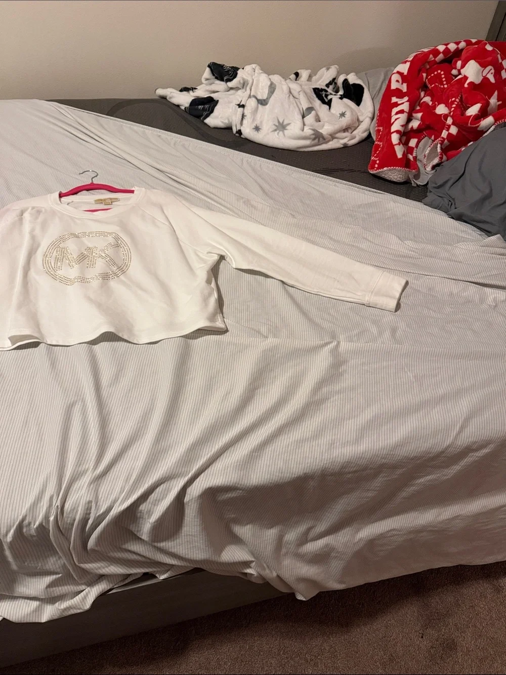 Michael Kors sweater mix crop top at the bottom of it